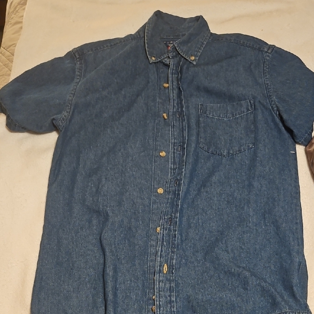 Puritan Casual Blue Button Down Shirt